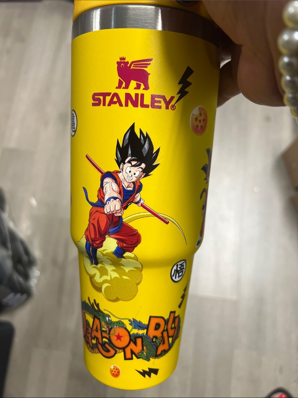Stanley Yellow Dragon Ball Superhero Character Kids Tumbler 30 oz.